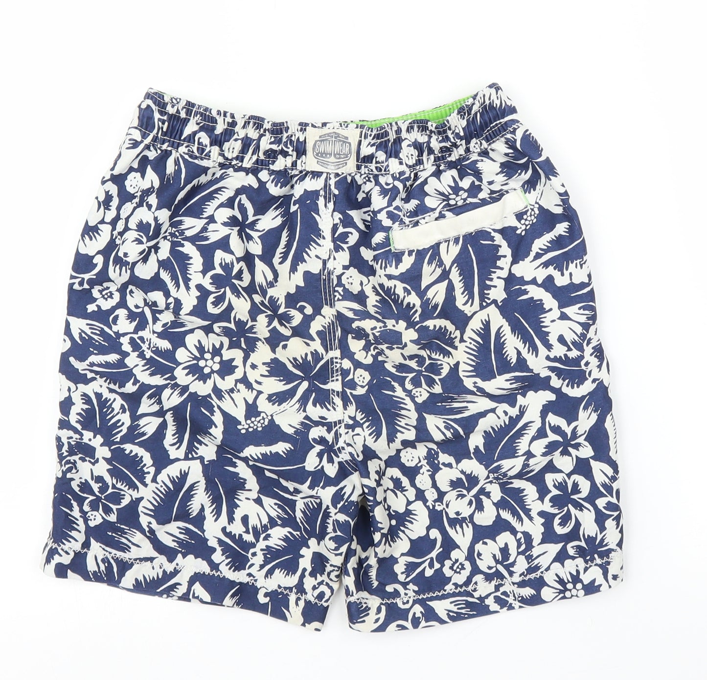 NEXT Boys Blue Floral  Bermuda Shorts Size 8 Years