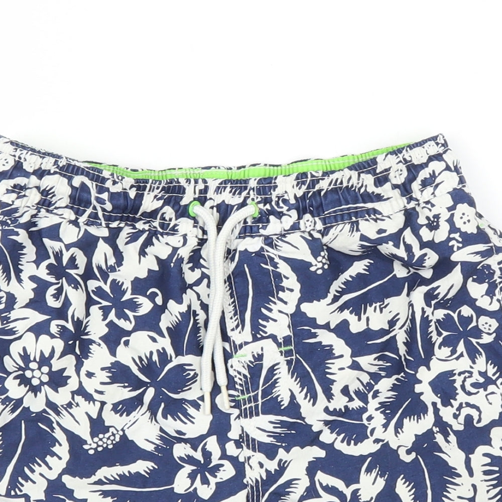 NEXT Boys Blue Floral  Bermuda Shorts Size 8 Years
