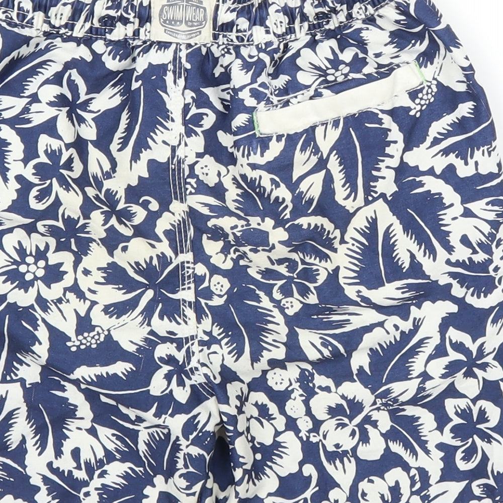 NEXT Boys Blue Floral  Bermuda Shorts Size 8 Years