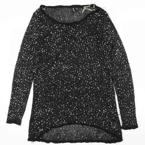 Izabel Womens Black   Pullover Jumper Size 10