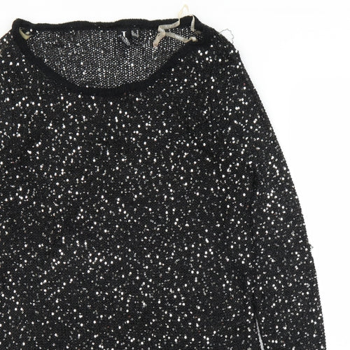Izabel Womens Black   Pullover Jumper Size 10