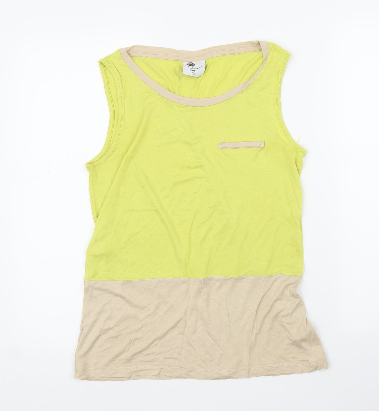 NEXT Womens Yellow   Basic Blouse Size 14