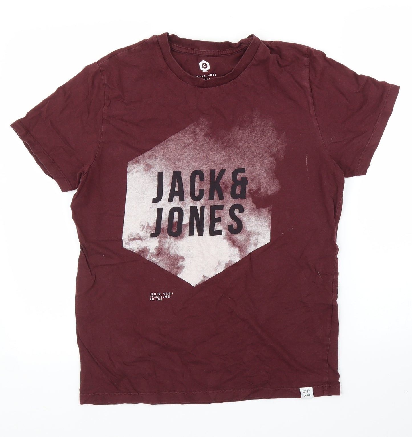 JACK & JONES Mens Purple    T-Shirt Size M