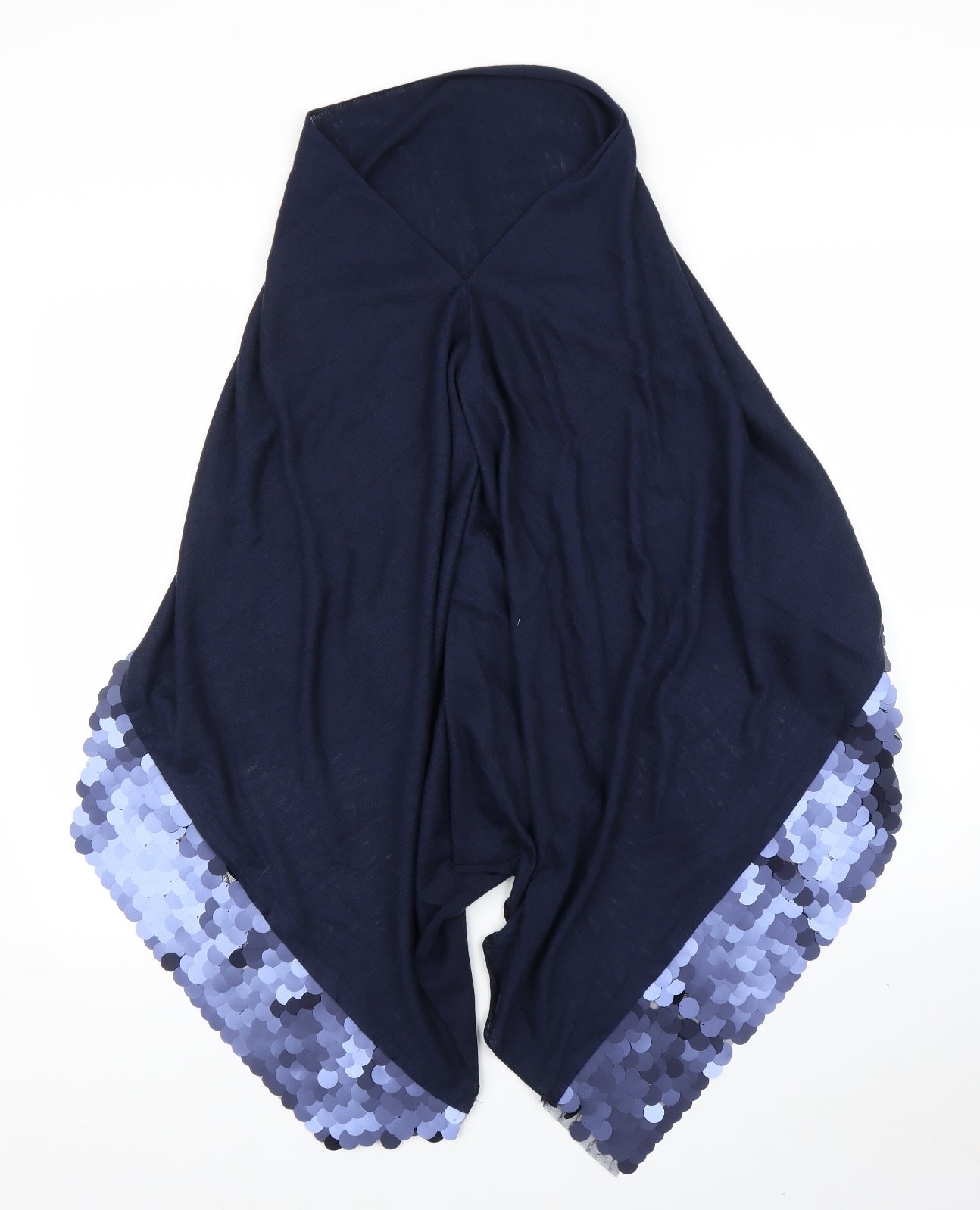 Preworn Womens Blue   Cape Jumper One Size  - Poncho