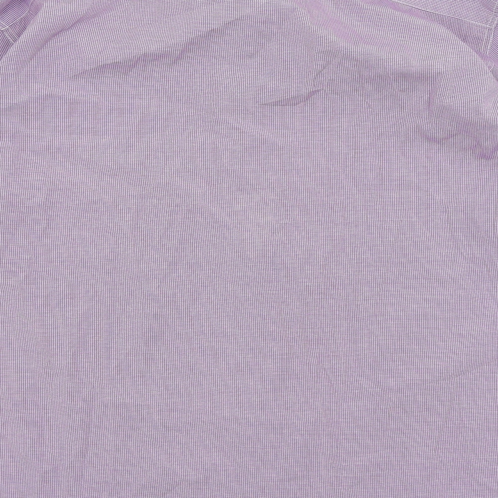 Ralph Lauren Mens Purple Check   Button-Up Size XL