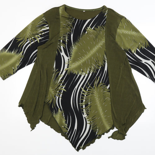 Preworn Womens Green   Basic Blouse Size M