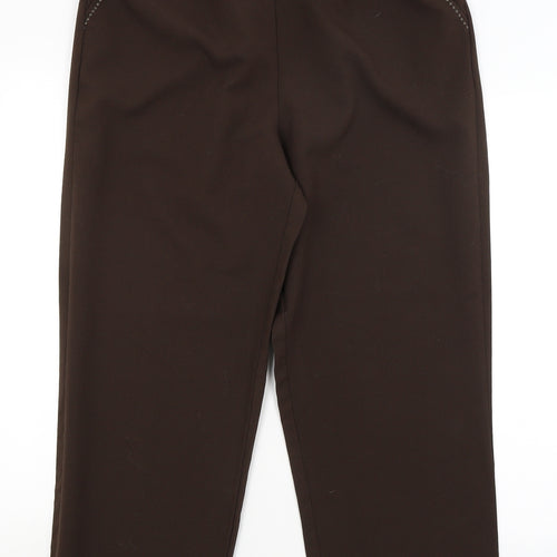 BM Womens Brown   Trousers  Size 16 L26 in
