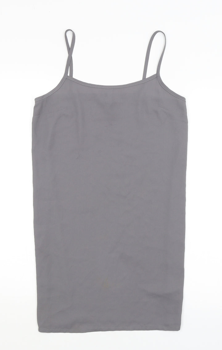 Topshop Womens Grey   Camisole Tank Size 8