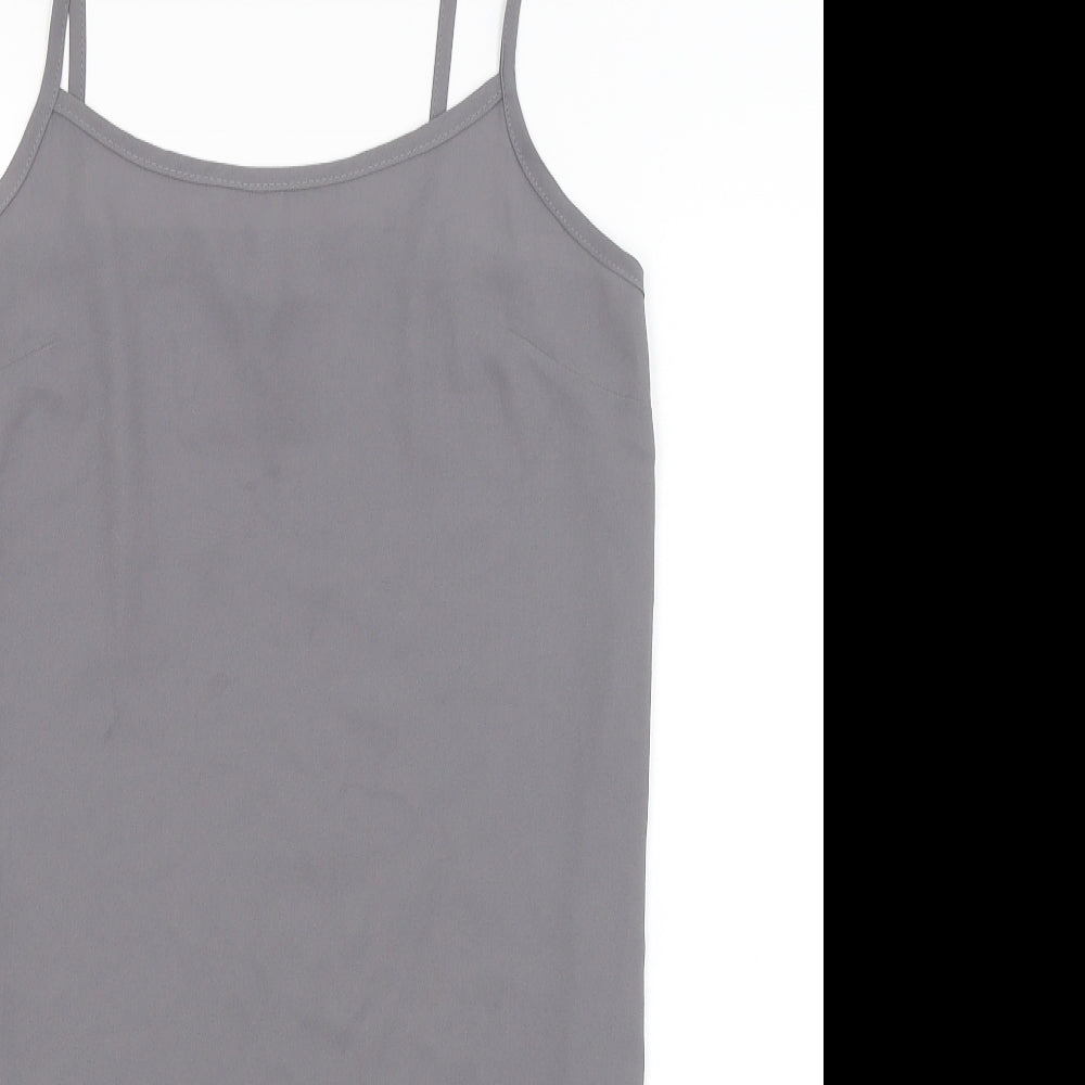 Topshop Womens Grey   Camisole Tank Size 8