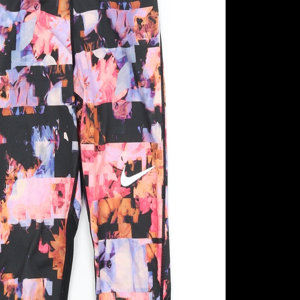 Nike Girls Black   Jegging Trousers Size 9-10 Years