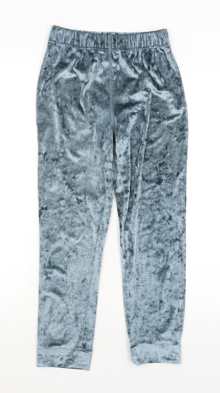 NEXT Girls Blue Jogger Trousers Size 9 Years