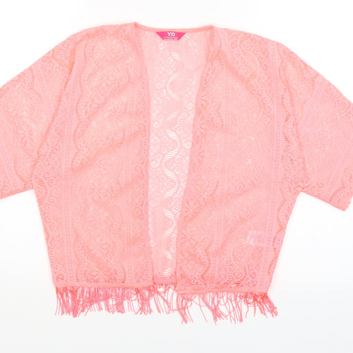 Young Dimension Girls Pink   Wrap Jumper Size 11-12 Years