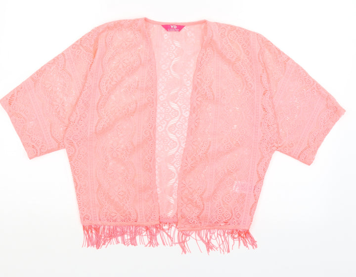 Young Dimension Girls Pink Wrap Jumper Size 11-12 Years