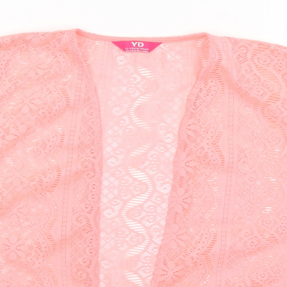 Young Dimension Girls Pink   Wrap Jumper Size 11-12 Years