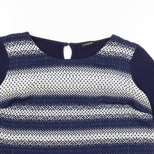 Autograph Womens Blue   Basic Blouse Size 8