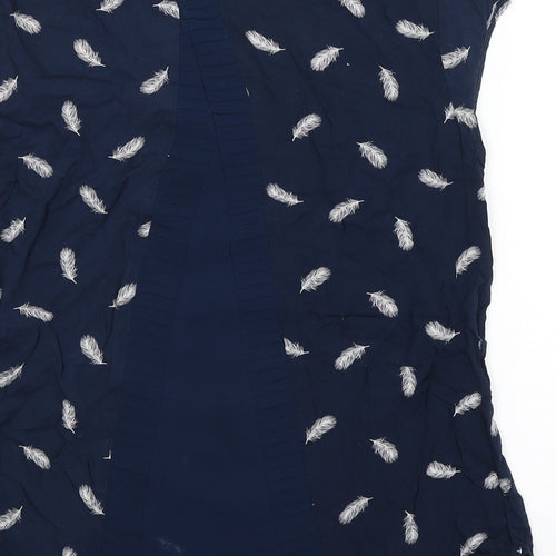 Warehouse Womens Blue   Basic T-Shirt Size 8