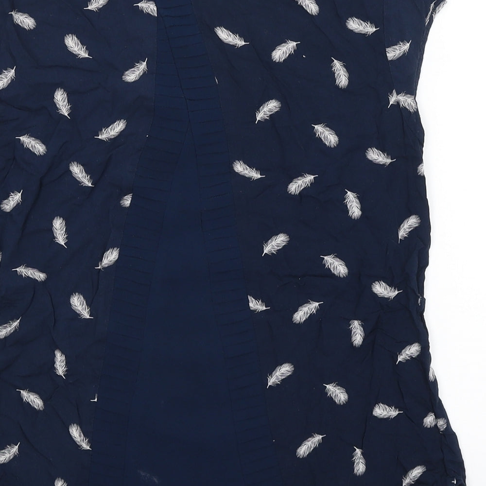 Warehouse Womens Blue   Basic T-Shirt Size 8