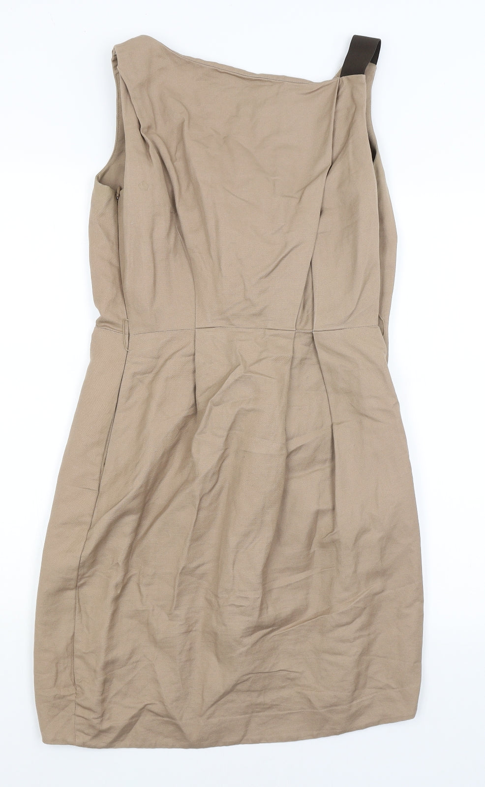 Warehouse Womens Brown   Wrap Dress  Size 10