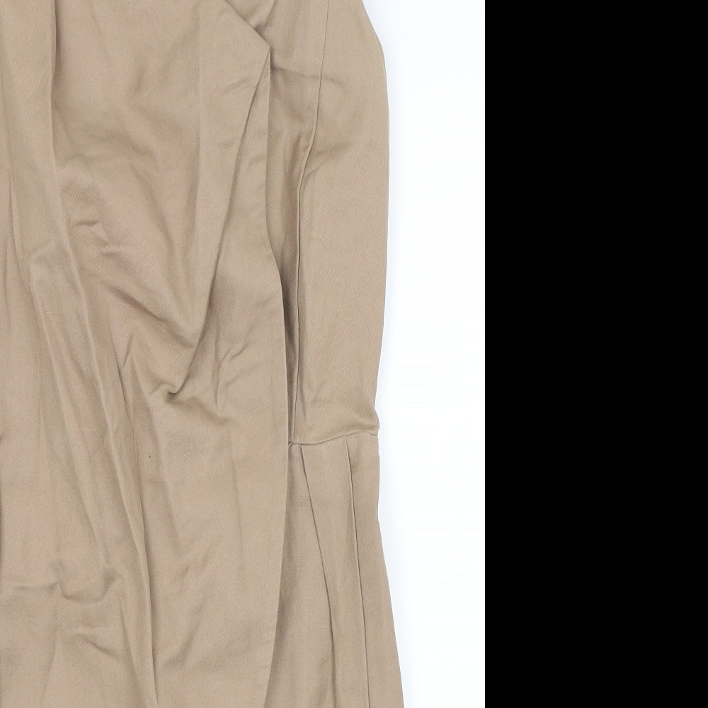 Warehouse Womens Brown   Wrap Dress  Size 10