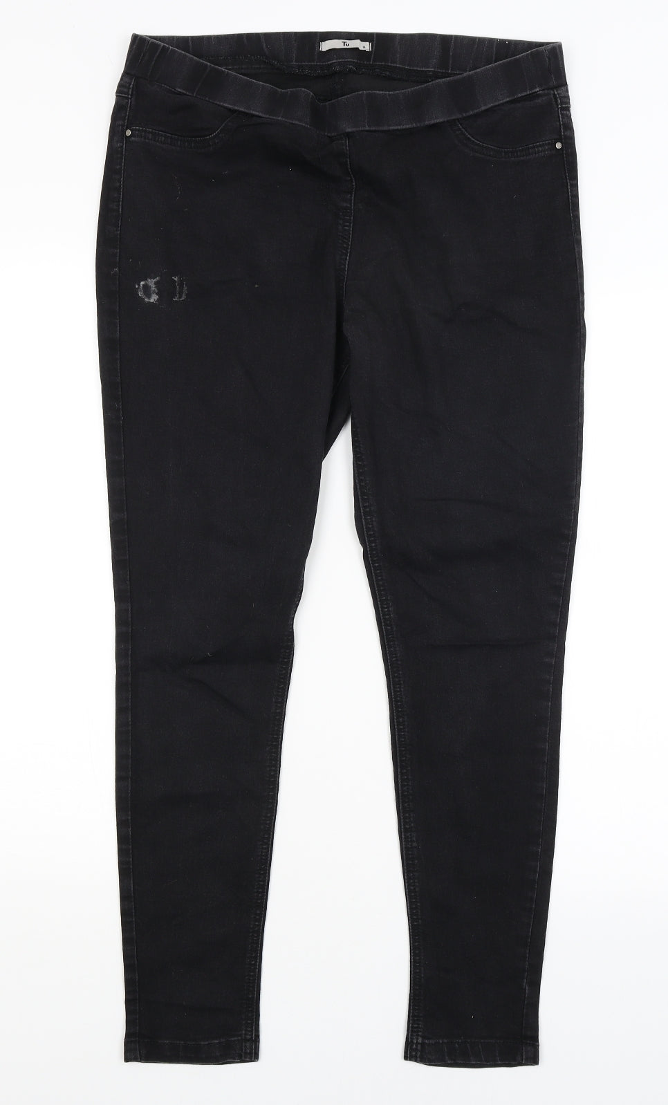 TU Womens Black   Jegging Jeans Size 14 L26 in