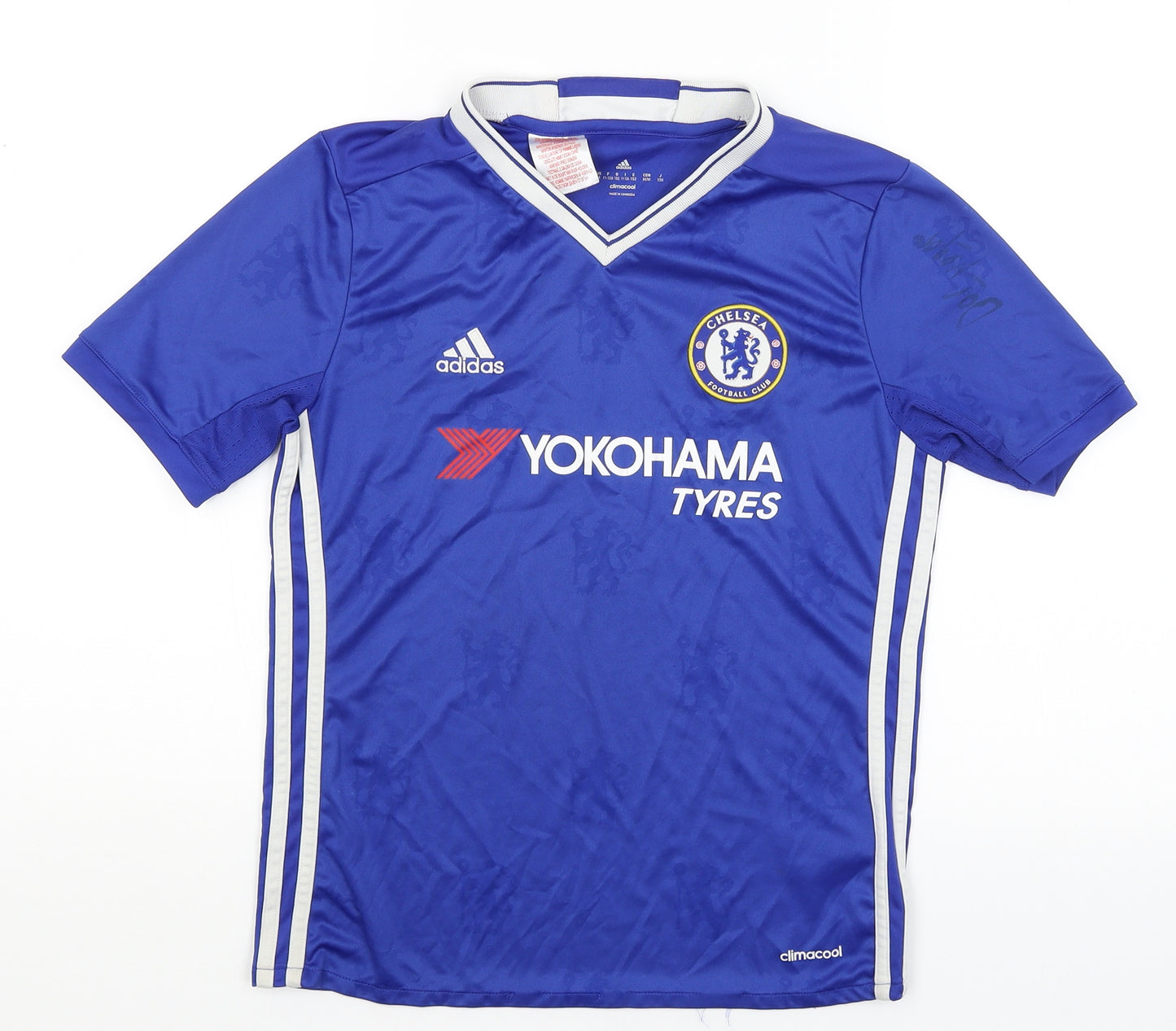adidas Boys Blue   Basic T-Shirt Size 11-12 Years  - Chelsea FC