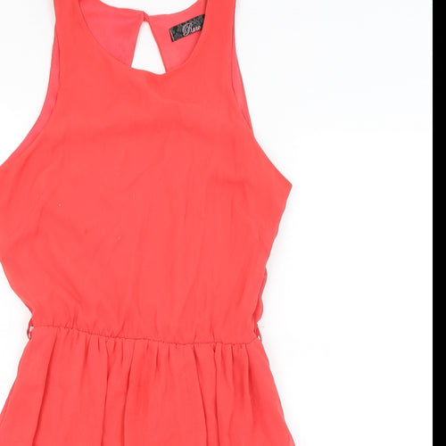 Rare Womens Red   Fit & Flare  Size 10