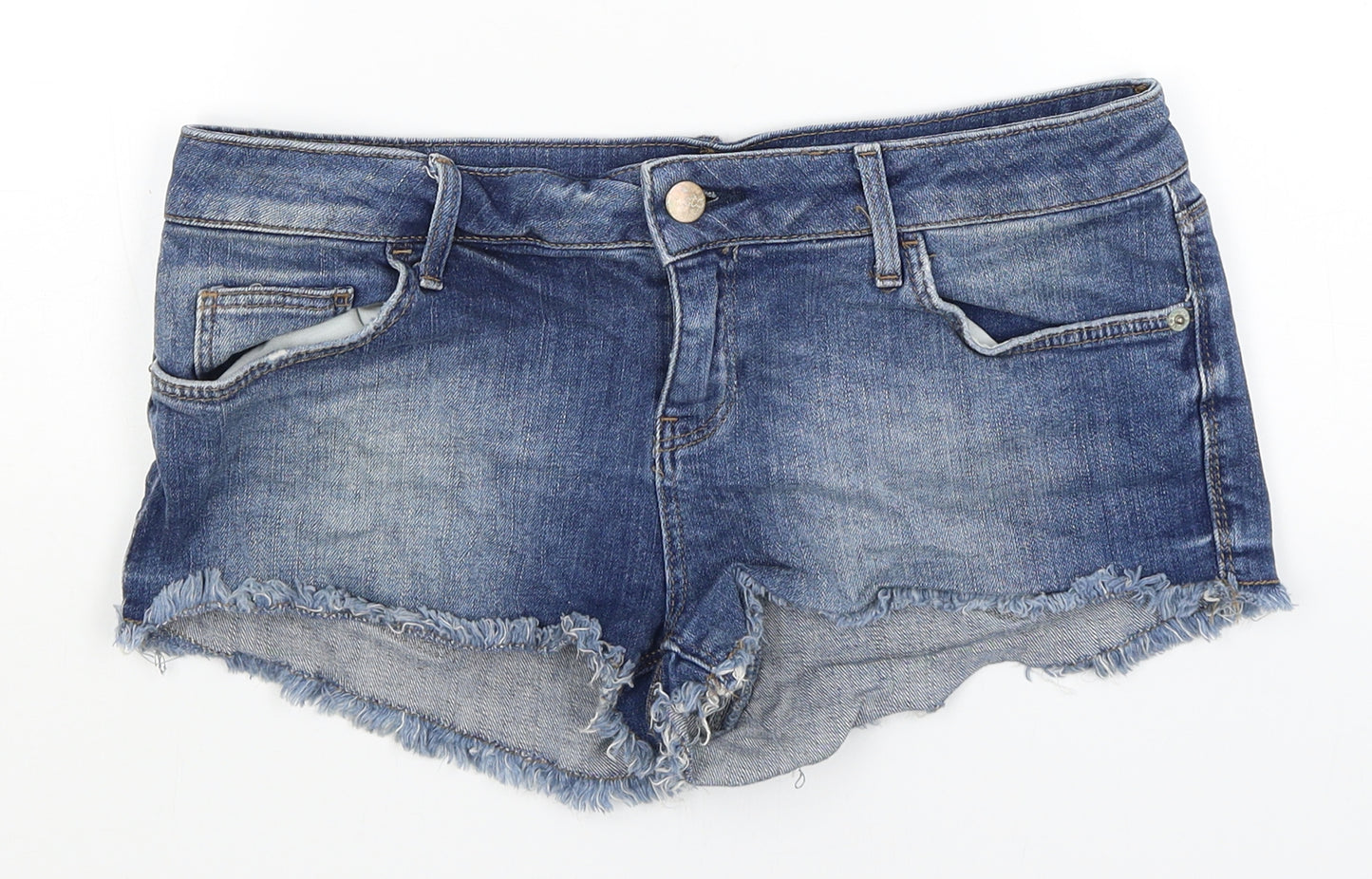 Topshop Womens Blue   Hot Pants Shorts Size 12