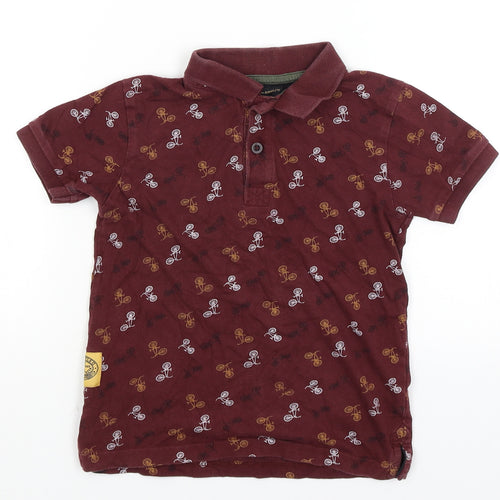 TU Boys Brown   Basic Polo Size 5 Years  - Bicycles