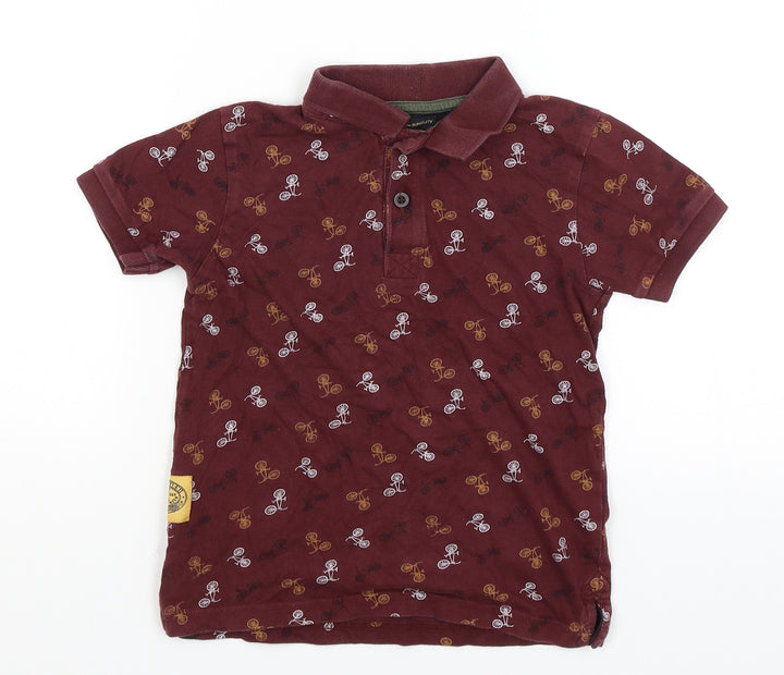 TU Boys Brown   Basic Polo Size 5 Years  - Bicycles