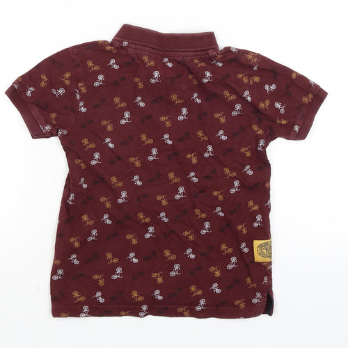 TU Boys Brown   Basic Polo Size 5 Years  - Bicycles
