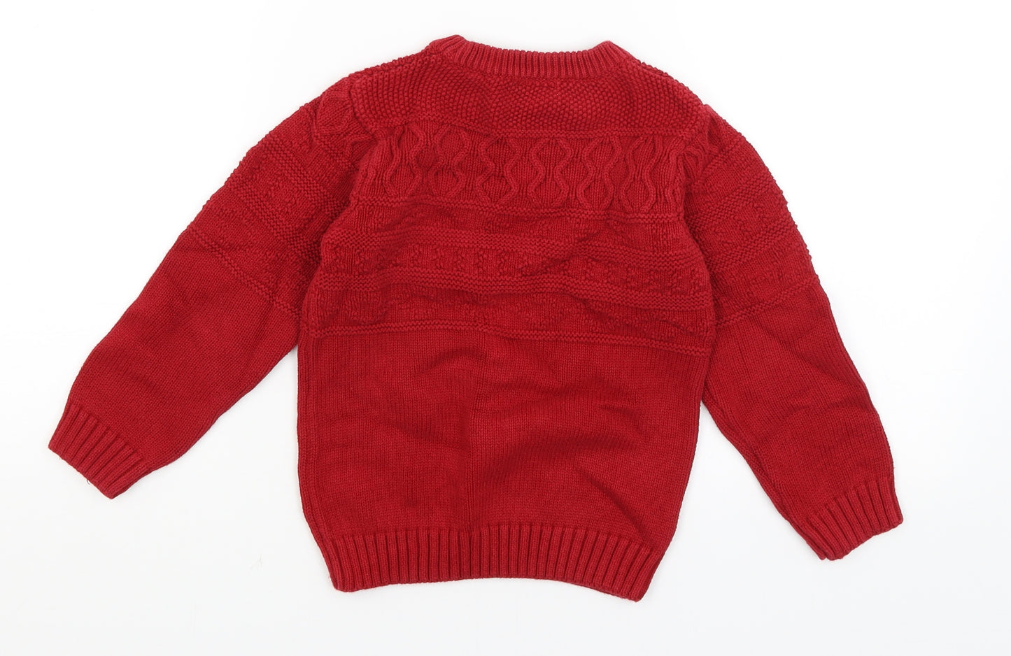 NEXT Boys Red   Pullover Jumper Size 5 Years