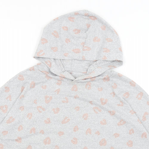 George Womens Grey   Pullover Hoodie Size 6  - Hearts