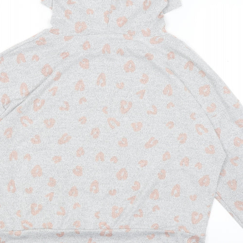 George Womens Grey   Pullover Hoodie Size 6  - Hearts