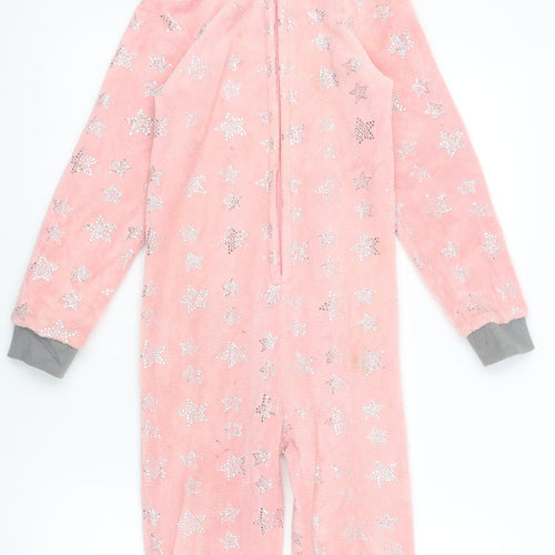 Hullabaloo Girls Pink Solid  Cami One Piece Size 7-8 Years  - stars