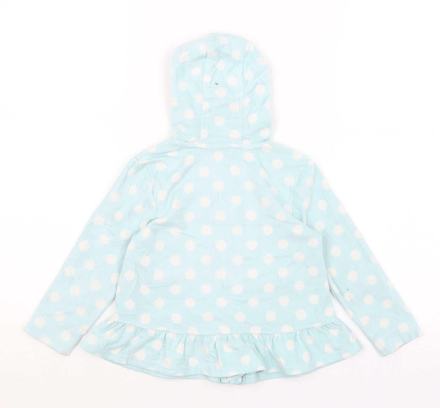 George Girls Blue Polka Dot  Full Zip Hoodie Size 2-3 Years