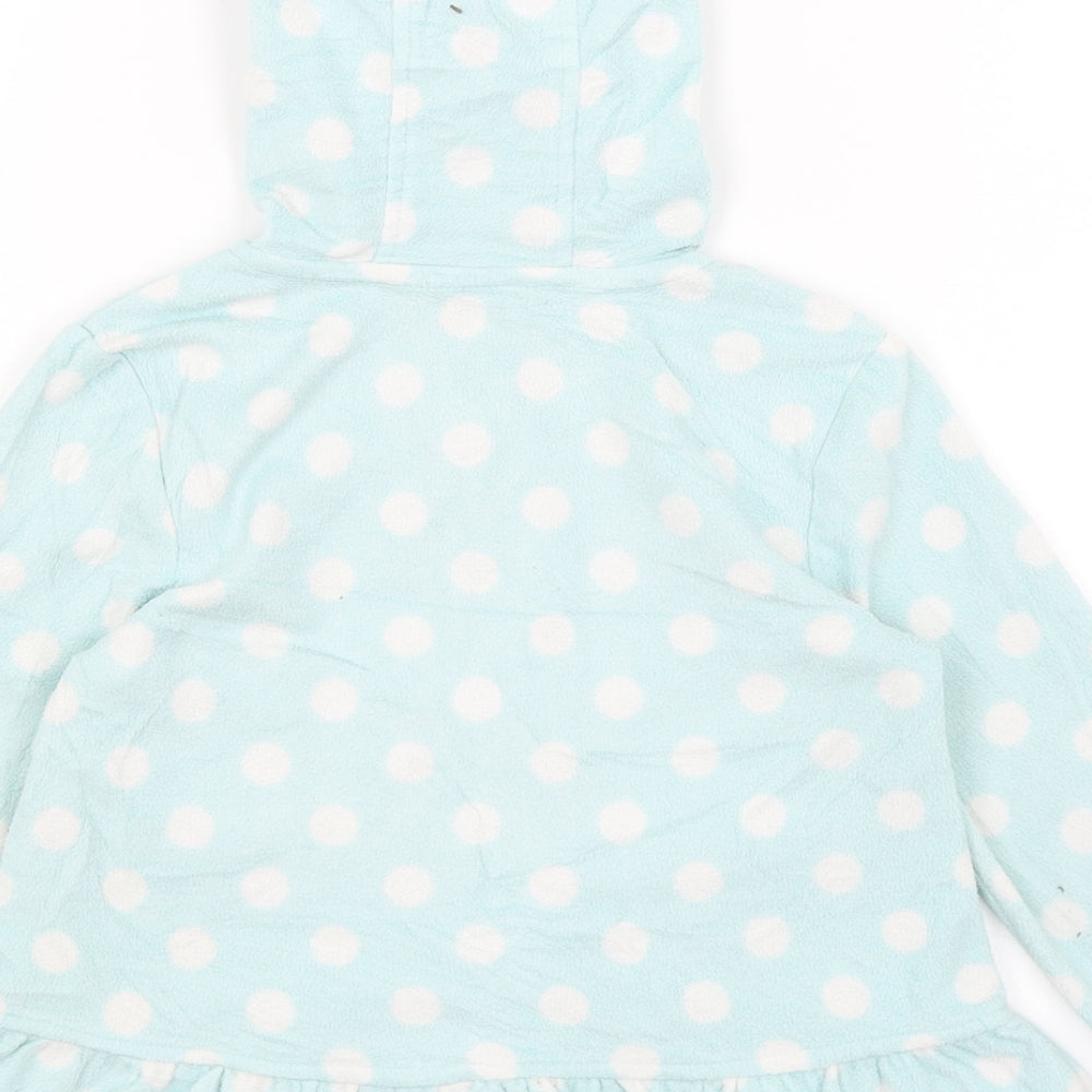 George Girls Blue Polka Dot  Full Zip Hoodie Size 2-3 Years