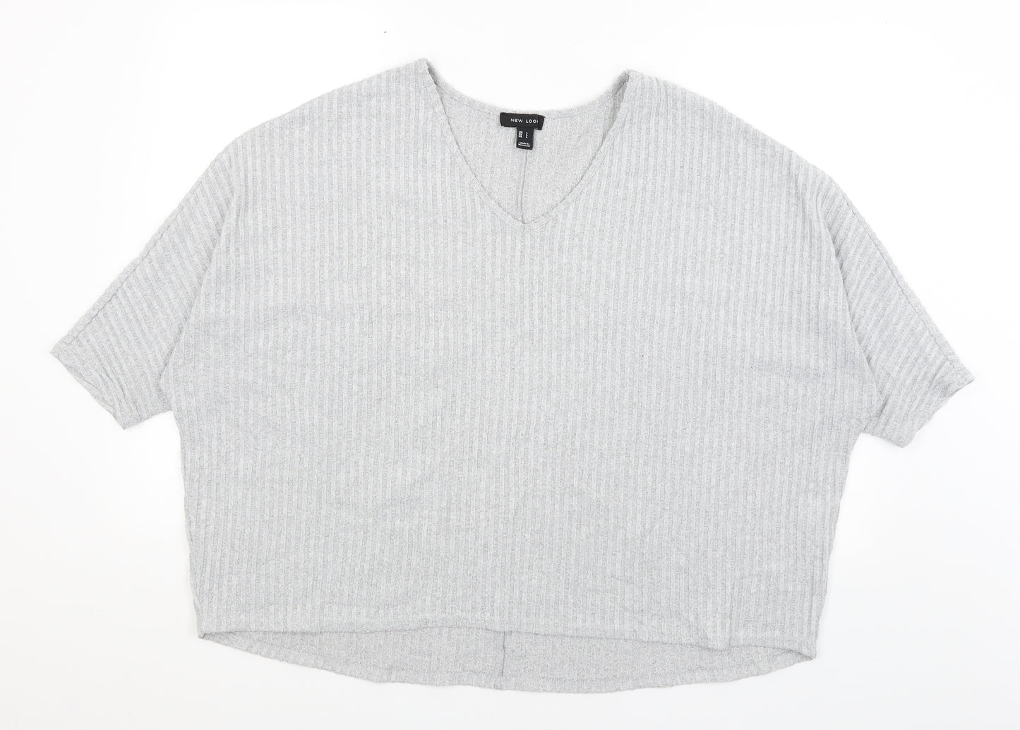 New Look Womens Grey   Basic T-Shirt Size L