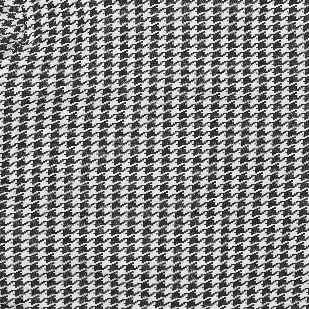 Bonmarche Womens Black Houndstooth  Jacket Blazer Size 12