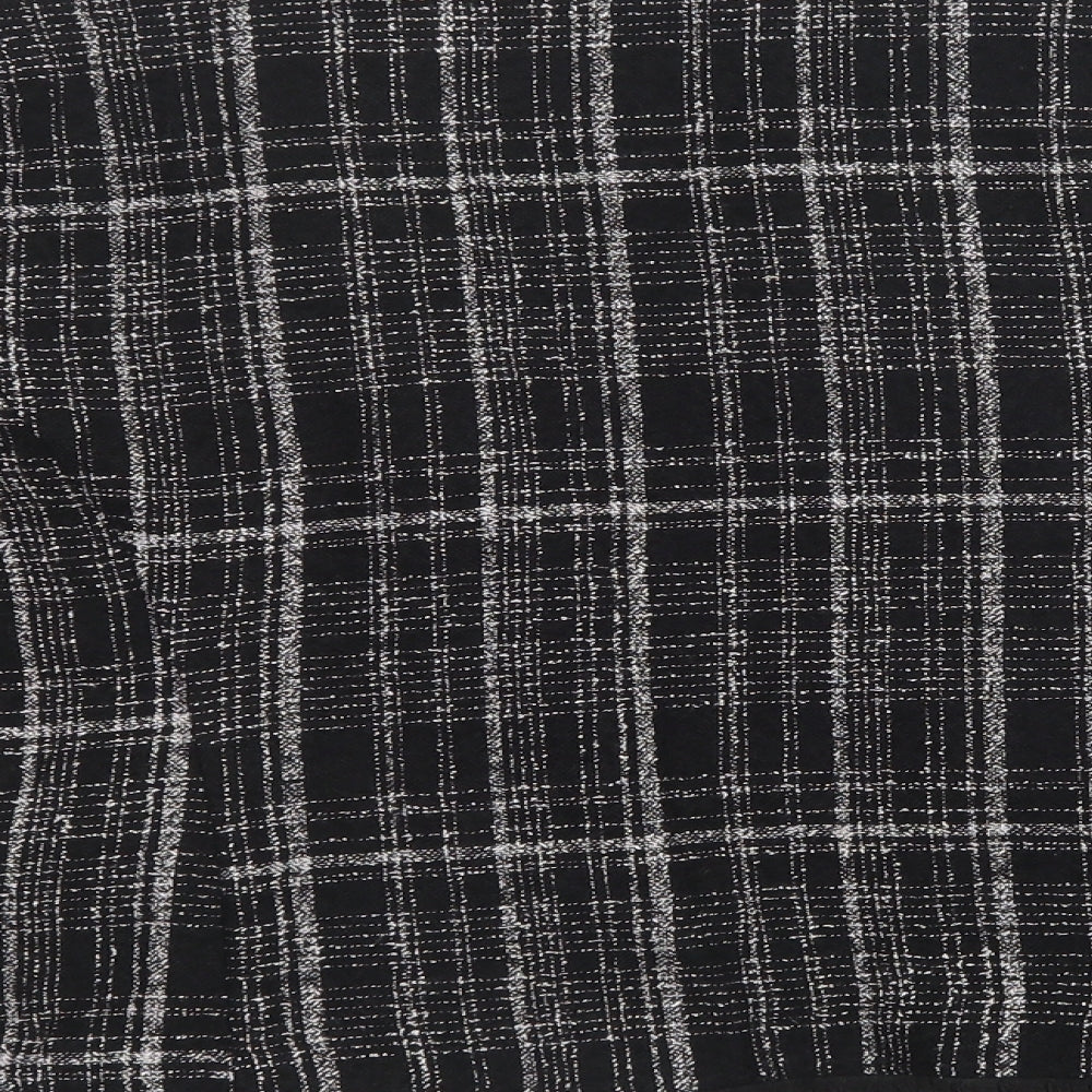 Matalan Womens Black Check  Jacket Blazer Size 16