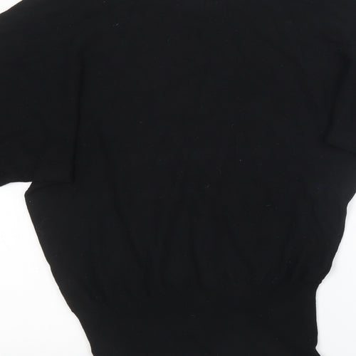 Preworn Womens Black  Knit Pullover Sweatshirt Size M