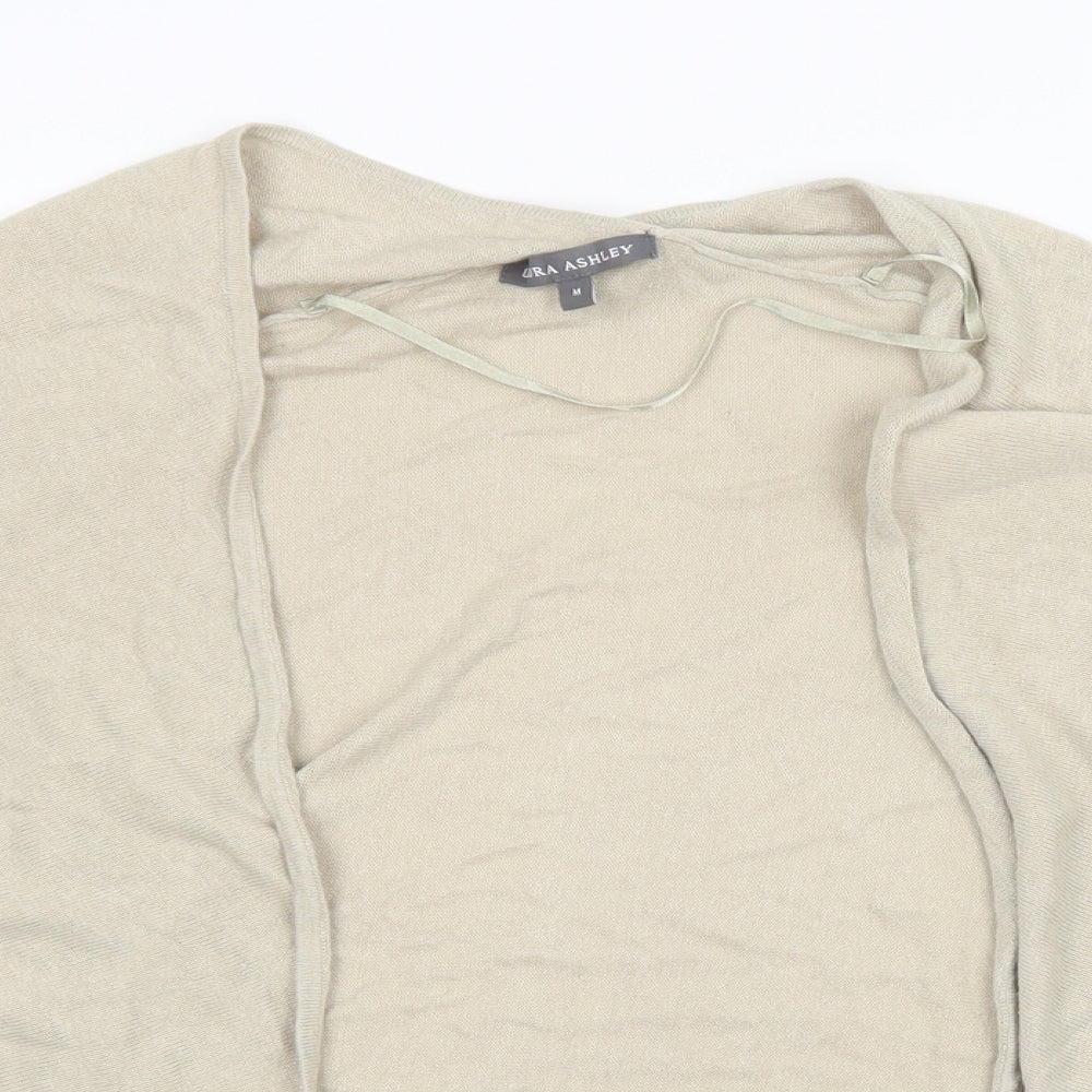 Laura Ashley Womens Beige  Knit Cardigan Jumper Size M
