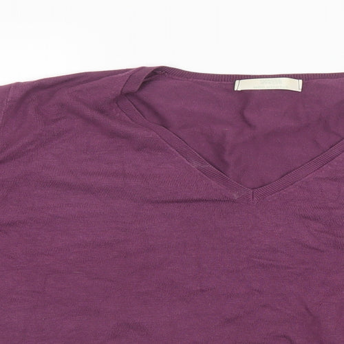 Marks and Spencer Womens Purple  Knit Pullover Sweatshirt Size 22  - with stretch