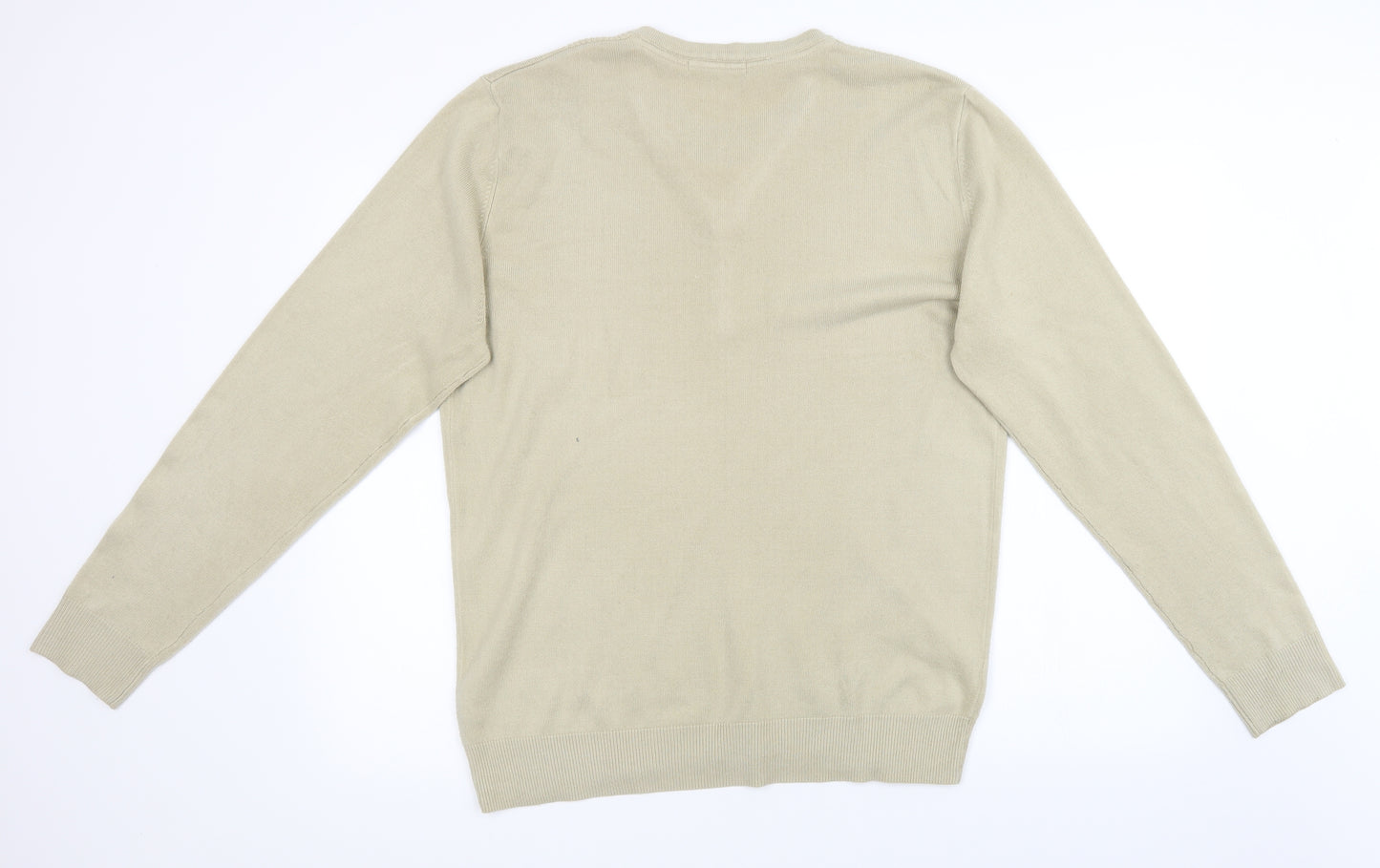 George Mens Beige  Knit Pullover Sweatshirt Size M