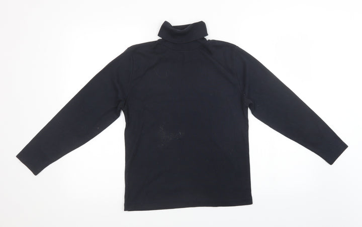 Emreco Womens Blue  Knit Pullover Sweatshirt Size 14