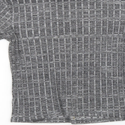 Miss Selfridge Womens Grey  Knit Pullover Sweatshirt Size 8