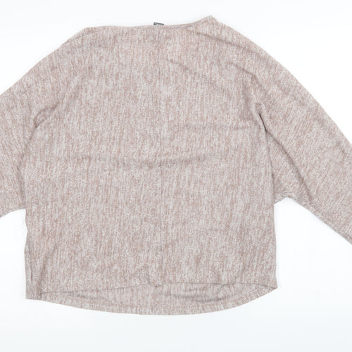 Primark Womens Brown  Knit Pullover Sweatshirt Size XS