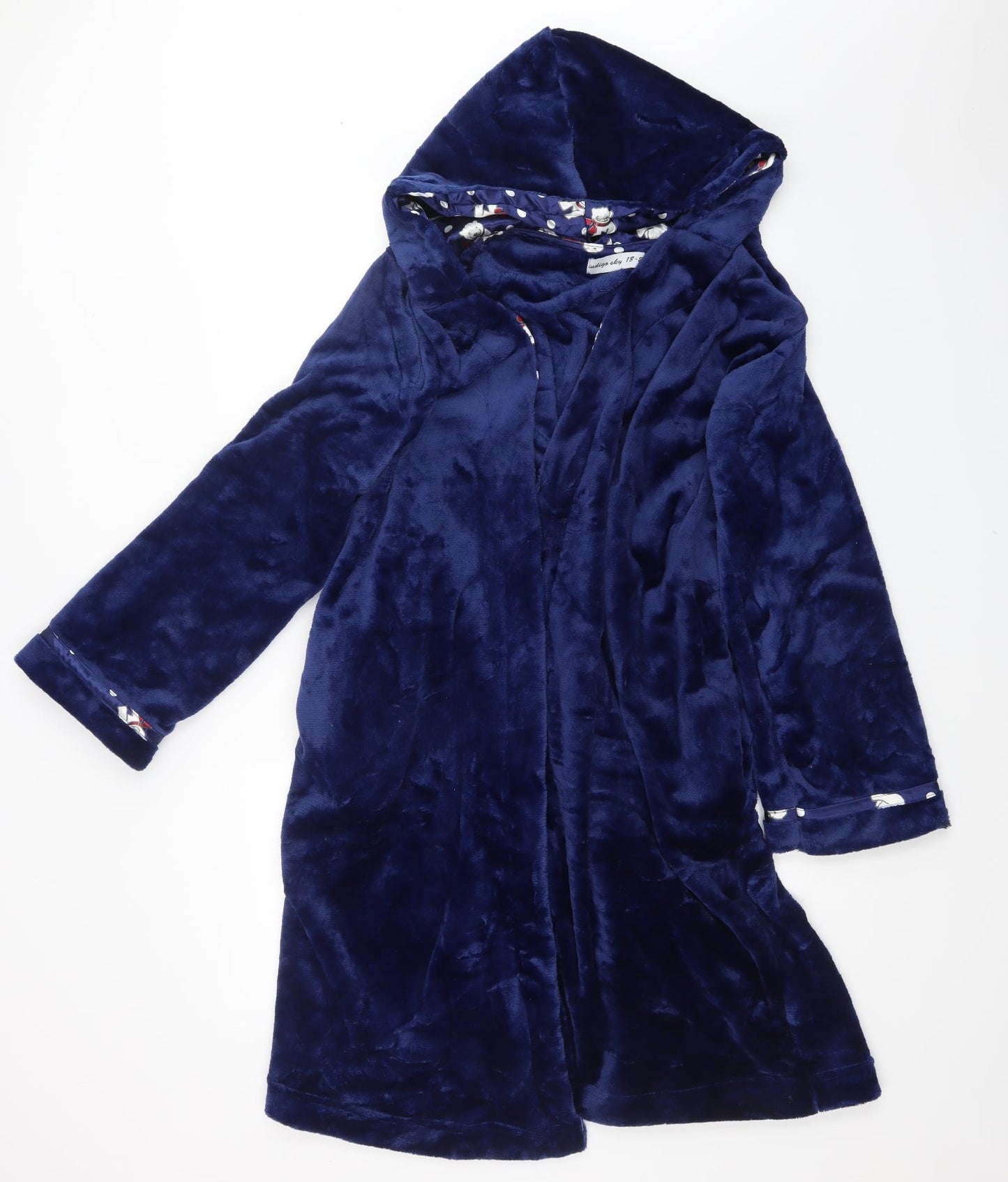 Indigo Sky Womens Blue  Fleece  Gown Size 20