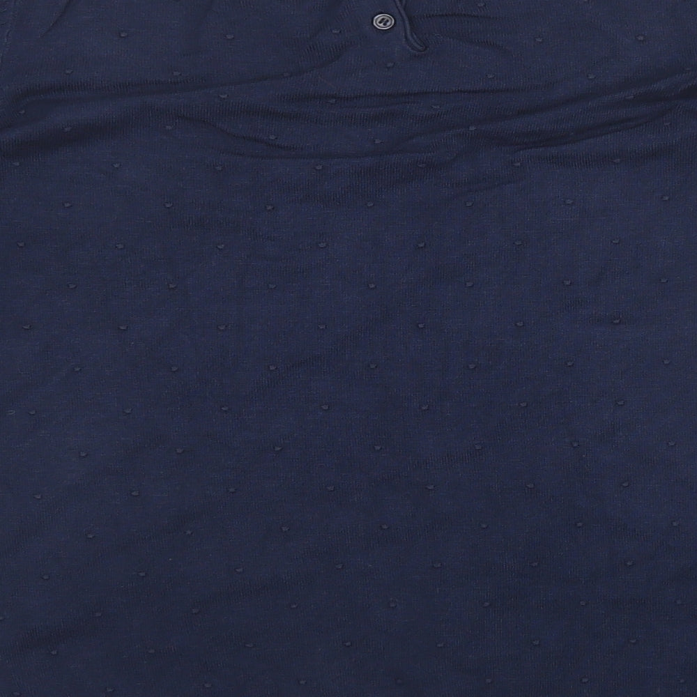 Mango Womens Blue  Knit Pullover Sweatshirt Size L