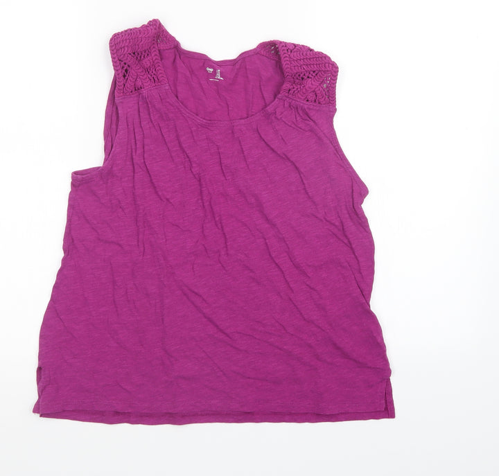 Gap Womens Purple Basic Tank Size M