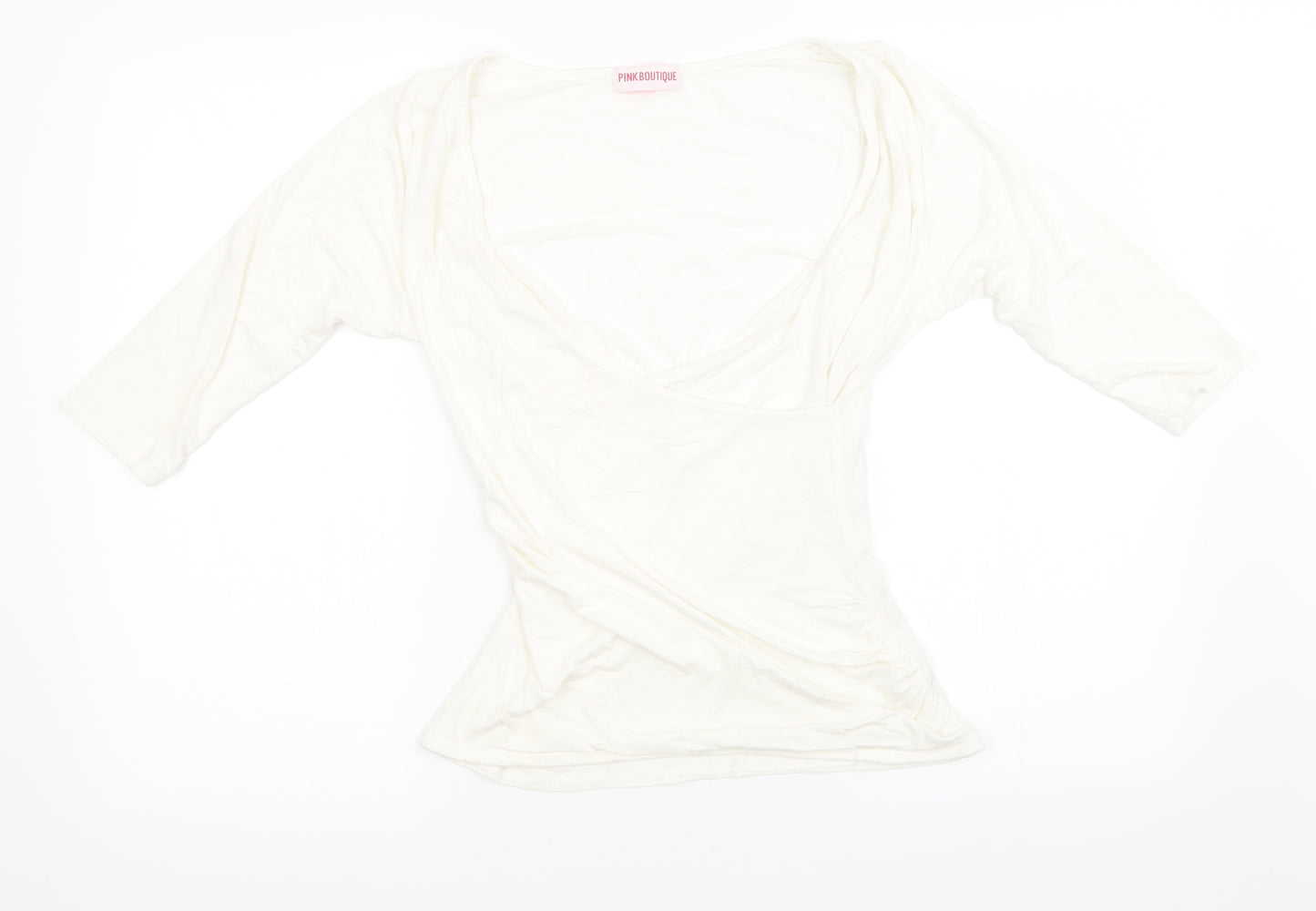 Pink Boutique Womens White   Basic T-Shirt Size 12